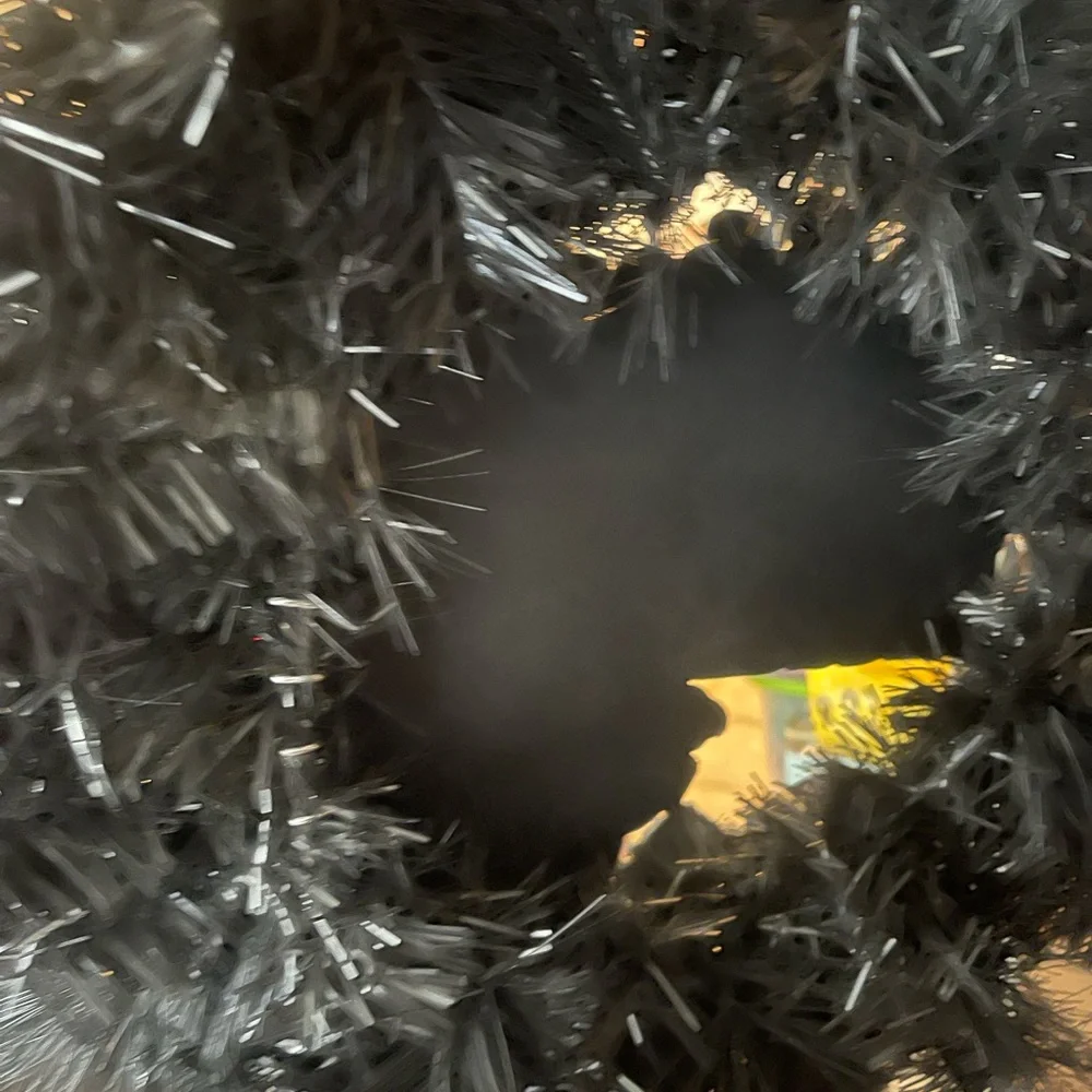 Disney Haunted Mansion Black Holiday Wreath